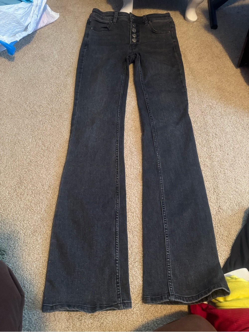Free People We The Free Black Bootcut Jeans